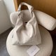 thumbnail image 3 of Bolso cruzados para mujer Bolso satchel de nailon Bolso informal sólido para mujer (Blanco), 3 of 6