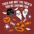 thumbnail image 2 of Women's Star Wars Halloween Not the Treats  Graphic Tee Red Medium, 2 of 4