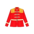thumbnail image 2 of iiniim Kids Boys Girls Halloween Red Circus Ringmaster Drum Majorette America Coat Red 6, 2 of 7
