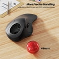 thumbnail image 4 of Ratón de trackball ergonómico inalámbrico Nulea M505 recargable, 4 of 7