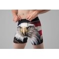 thumbnail image 5 of Random Stock Apparel Mens Boxer Briefs Bald Eagle Patriotic Underwear, 5 of 5