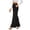 Black, variant on Dianli Solid Long Outfit Up to 60% Off Women's Fashionable And Comfortable Solid Color Semi Elastic Button Up Pants Coffee L