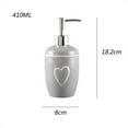 thumbnail image 2 of Ceramic Dispenser Bottle Hotel Shampoo Empty Bottle Press Soap Dispenser 410ML Home Shower Gel Bottle, 2 of 6