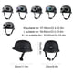 thumbnail image 2 of Speravity Casco de motocicleta ABS elegante cúpula protectora 4 estaciones ajustable hombres mujeres cascos de montar accesorios para la cabeza Type2 NO2, 2 of 6
