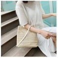 thumbnail image 3 of Straw Beach Bag Buckets Totes Handbag Shoulder Bag Tote Bag Women Summer Handbag, 3 of 8