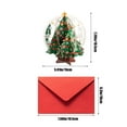 thumbnail image 4 of 1 PC Gorgeous Christmas Pop Up Card, 3D Greeting Card, Merry Christmas Card with Envelop, Cute Xmas Pop Up Card for Family, Friends, 4 of 6