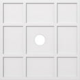 thumbnail image 1 of Ekena Millwork CMP38RK-05000 38 in. OD x 5 in. ID Square Rubik Architectural Grade PVC Contemporary Ceiling Medallion, 1 of 1