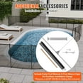 thumbnail image 6 of Removable 4x12 FT Safety Pool Fence - DIY Inground Pool Barrier with Heavy-Duty 340gms PVC Mesh for Child & Pet Protection, 6 of 6