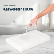 White Classic Hotel Collection 700 Gsm Turkish Cotton Bath Towels, Bathroom Towels Set, White, 27 x 54, 4 Pack