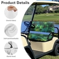 thumbnail image 6 of Jeiento Hawaiian Coconut Tree Golf Cart Seat Cover Set of 2 Club Car Seat Covers Soft Polyester Front Seat Covers Easy to Install, Green, 6 of 7