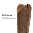 thumbnail image 3 of DREAM PAIRS Women's Knee High Cowboy Boots Embroidered Western Boots with Narrow Square Toe Comfortable Chunky Heel Tall Boots with Inner Zipper, 3 of 7