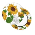 thumbnail image 2 of Disketp Plump Sunflower And Sketch Funda Redonda para Taburete, Funda de Cojín para Silla de Bar Suave y Elástica-12 inch, 2 of 7