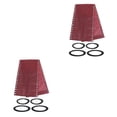 thumbnail image 4 of maskred recliner Replacement Fabric Waterproof Replacement Fabric Lawn Back Yard for Red Flower + Rope 160x43cm 2Set, 4 of 6