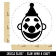 thumbnail image 2 of Classic Clown Head Circus Carnival Self-Inking Rubber Stamp Ink Stamper - Sky Blue Ink - Small 3/4 Inch, 2 of 7