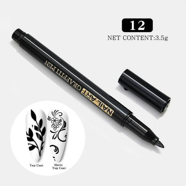 12PCS Gel Nail Polish Pen Fast Dry Nail Gel Polish Pen Nail Art Tool for Women Girls Nail Beauty