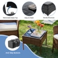 thumbnail image 4 of Simenmax Patio Furniture Set 4 Pieces, Outdoor Wicker Furniture with Coffee Table, Modern Rattan Patio Chairs Conversation Sets with Sofa for Garden, Terrace, Porch, Balconies, Lawns,Brown, 4 of 7