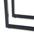 thumbnail image 5 of Modern Rectangle Side Table - Wood & Metal Accent Table, Living Room, Bedroom Decor - 18 Inch Wide, 5 of 6