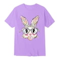 thumbnail image 4 of JAJAHO Easter T Shirts For Kids Boys Girls Rabbit Printed Short Sleeve Holiday Graphic Tees 1-13Y Loose Fit Crewneck Bunny Funny Trendy Tops, 4 of 4