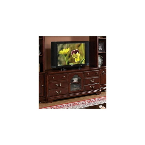 HomeStock Renaissance Refinement TV Stand, Cherry