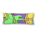 thumbnail image 1 of YUSDECOR Colorful Musical Geometric Body Pillow Pillowcase Pillow Protector Cushion Cover 20x60 Inch, 1 of 2