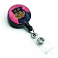 thumbnail image 1 of Carolines Treasures LH9388PKBR Bobine de Badge Rétractable Brunette Rose, 1 of 2