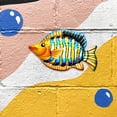 thumbnail image 4 of Decoración de la escultura de del metal de la decoración de pescados rico y de 3 piezas, 4 of 9