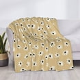 thumbnail image 3 of Fuzoiu Daisies Flowers Print Flannel Blanket,Throw Blanket,Flannel Home Decor,Fleece Bed Blankets,Cozy Soft Blanket for Bed, Sofa, Camping, and Travel-60"x50", 3 of 6