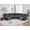 Gray, variant on Power Recliner Sofa Sets with Speaker for Living Room Gray Faux Leather Electric Home Theater Seating Reclining Sofa with Console Storage