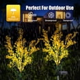 thumbnail image 4 of FloreceBien Luces solares de jardín decorativas al aire libre, luces solares de flores del atardecer al amanecer, luces solares de estaca de jardín impermeables IP65, luces de flores con energía, 4 of 7