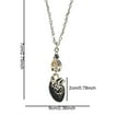 thumbnail image 5 of 2pcs Boho Style Vintage Bat-Shaped Pendant Necklace with Bleeding Heart, 5 of 5