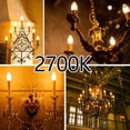 thumbnail image 4 of ENERGETIC LED Candelabra Bulbs B11 60 Watt Equivalent, Dimmable Chandelier Light Bulbs, Soft White 2700K, Decorative Candle E12 Base Filament Bulb for Ceiling Fan, 12 Pack, 4 of 5