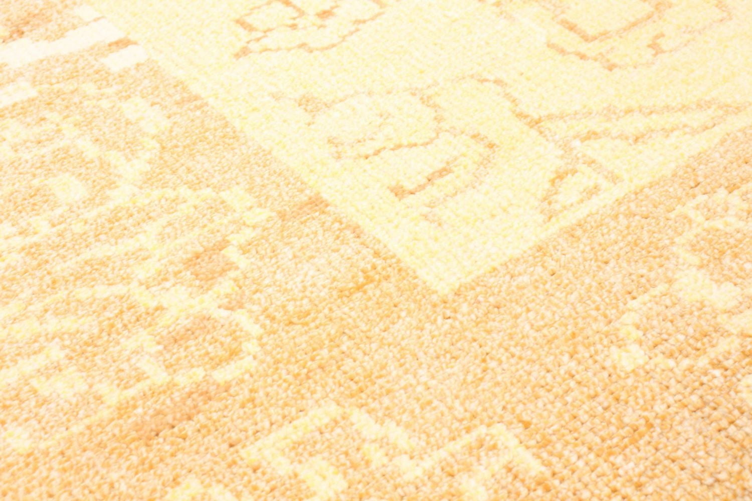 ECARPETGALLERY Tapis Noué à la Main pour Salon, Salle à Manger et Chambre à Coucher Transitionnel Collection Jules Oushak 7'0" x 9'9" en Jaune