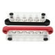 thumbnail image 2 of Barra colectora de batería de 2 uds 6 X 5/16 pulgadas M8 150A bloque de distribución de energía de 6 canales con cubierta para sistemas solares de vehículos 12V-48V, 2 of 8
