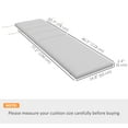 thumbnail image 3 of Outsunny Coussin pour Fauteuil de Jardin avec Attaches au Dos, Gris Pâle, 3 of 10