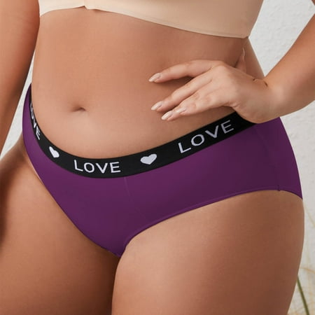 Nmnitkp Panties for Women Soft & Comfortable Women s Underwear Cotton Hipster Panties Low Rise Briefs Soft Strench Breathable Ladies Bikini Underwear PLUS SIZE