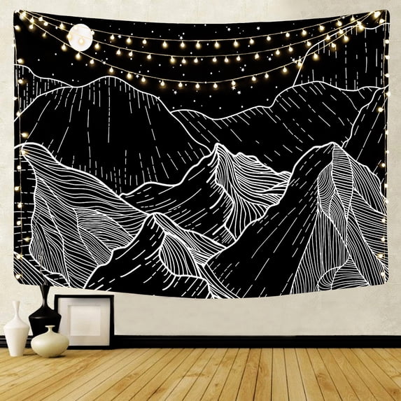 JINSIJU Hippie Hanging Wall Tapestry Bohemian Psychedelic Blanket for Room 37*29 Inch