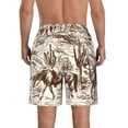 thumbnail image 3 of Naloa Western Desert Cowboys2 Men's Beach Shorts, Surfing shorts, Swim trunks, Quick Dry Swim Trunks for Surfing Beach Fun - Medium, 3 of 9