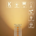 thumbnail image 3 of G9LED-lamporVarmvitt,3W,300LM,3000K,Ersättning30WG9Halogenlampa,FlimmerfriEjDimbarförBelysningsdekor,Krona,10-pack, 3 of 5