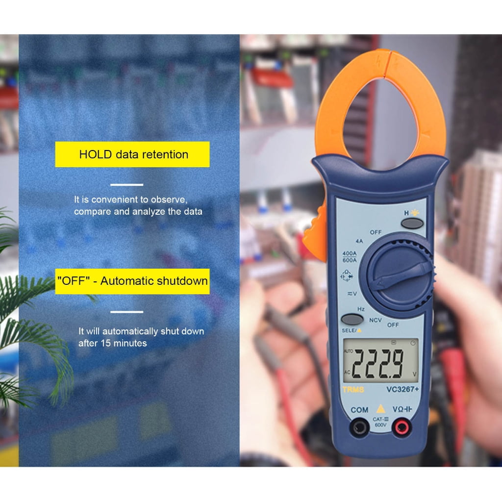 Zorvai Professional Digital Clamp Multimeter Featuring Voltages Current Testing And Auto Ranges Function