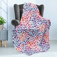 thumbnail image 4 of Geometric Soft Flannel Fleece Throw Blanket, Trippy Abstract Watercolor Mix Funky Structured Hand Drawn Print, Cozy Plush for Indoor and Outdoor Use, 70" x 90", Multicolor, by Ambesonne, 4 of 5