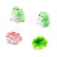 thumbnail image 4 of 4 figuras de ranas de resina en miniatura, adornos para el salpicadero, ranas con hojas, accesorios para el coche, decoración del salpicadero, 4 of 9