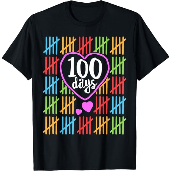 100 Days of School T-Shirt for Teachers Women Counting Gift T-Shirt