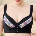 thumbnail image 6 of Womens Everyday Bras, Daisy Bras for Older Women Breathable Front Close Button Bras, Full Coverage Comfort No Underwire Front Buckle Corset Bra 36-52, 6 of 6