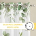 thumbnail image 6 of Light Green Eucalyptus Leaves Kitchen Curtains Window Panels, Watercolor Spring Summer Botanical Insulated Window Treatment Curtain, Grommet Curtains for Bedroom/Living Room, 2 Piece 42"Wx63"L, 6 of 8