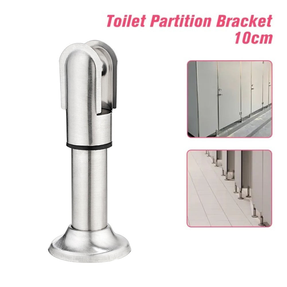1Pc Stainless Steel Restroom Support Leg Partition Bracket Feet Toilet Stand