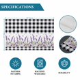 thumbnail image 6 of Purple Lavenders Placemats Set of 6, Spring Floral Black Plaid Farmhouse Placemats for Dining Table, Place Mats for Kitchen Tabletop, Waterproof Wipeable Dining Table Mats Set, 6 of 9