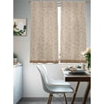thumbnail image 4 of Pink Brown Floral Sheer Curtains 63 Inch Length 2 Panels Set, Spring Flowers Voile Window Treatment Rod Pocket Curtains Sheers Drapes for Bedroom/Living Room/Kitchen 52x"63"x2, 4 of 7