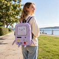 thumbnail image 5 of 16 Inch Cute Adventure Travel Backpack with Embroidered Front and Dual Zippers with embroidered front,  BeeMore Cartoon Robot Travel Laptop, Reinforced Adjustable Straps and Top Carry Handle, 5 of 6
