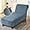 Gray Blue, variant on Velvet Armless Chaise Lounge Cover, Stretch Lounge Chaise Chair Slipcover Soft Recliner Sofa Slipcover Pet Furniture Protector