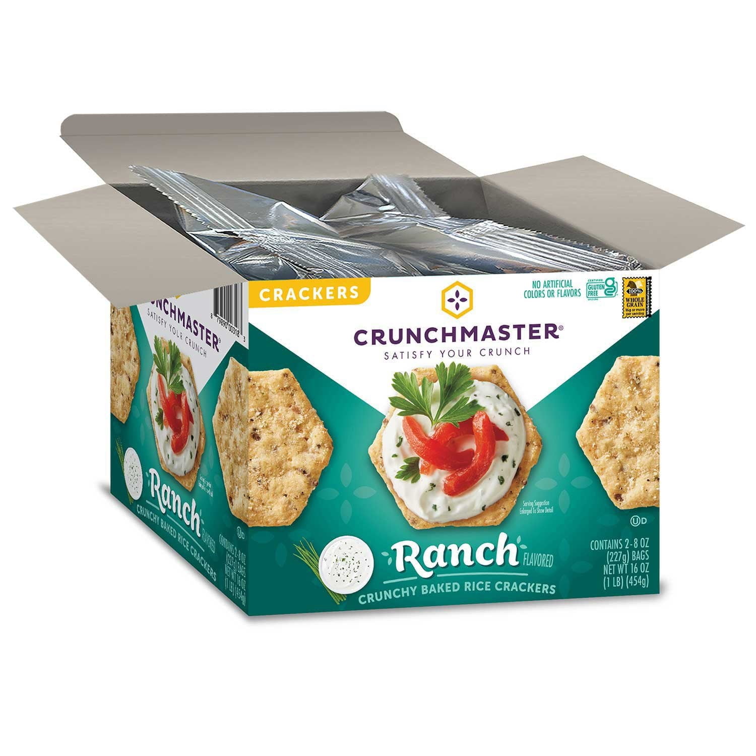 Crunchmaster Ranch Flavored Rice Crackers, 16 Ounce